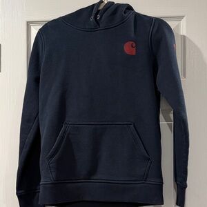 Carhartt Dark Blue Sweatshirt with Red Logo